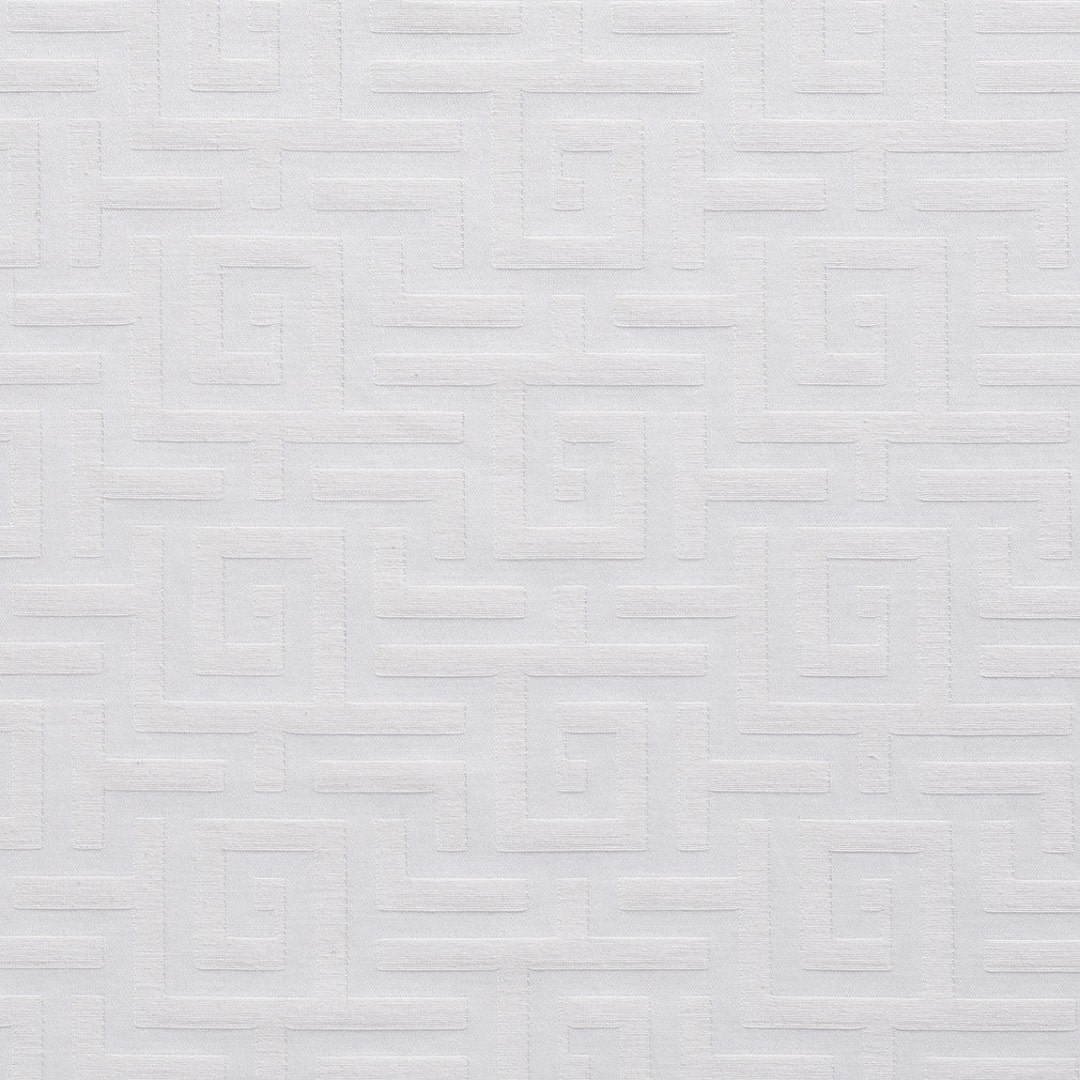 White Shiny Geometric Two Toned Maze Silk Satin Look - Etsy