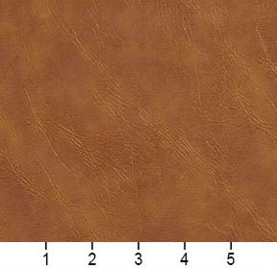 G055 Camel Distressed Leather Grain Breathable Upholstery Faux Leather By  The Yard