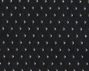 Black and White Ditsy Dots Jacquard Upholstery Fabric By The Yard | Pattern # E835