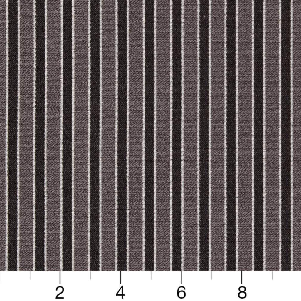 Small Stripes Grey Small Scale Stripe Woven Pattern Upholstery Fabric by the Yard ...