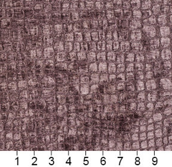 A0151O Purple Texture Alligator Shiny Woven Velvet Upholstery Fabric By The Yard