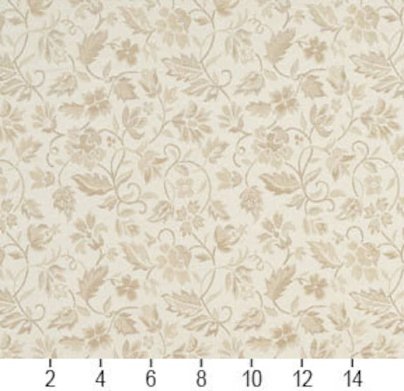 Pattern # E618 Floral Ivory And Silver Damask Upholstery And Window Treatment Fabric By The Yard