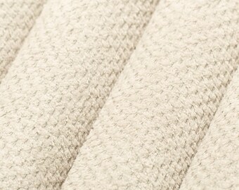 Natural Grey Chenille Textured Upholstery Fabric by the Yard - SKU: Sweeney Pebble