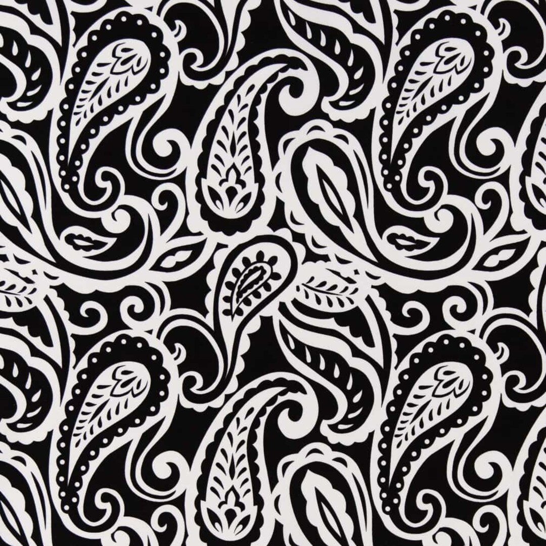 〜suger〜 Black Stain Resistant Performance Pet Friendly Paisley Print