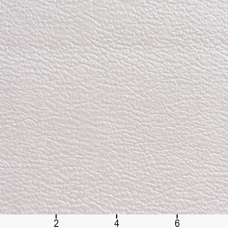 White Metallic Leather Grain Upholstery Faux Leather by the Etsy