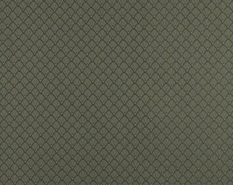 Green Abstract Geometric Woven Pattern Upholstery Fabric by the Yard - SKU: Jefferson Alpine