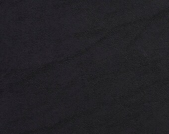May include: A close-up of a black leather texture. The leather has a subtle grain pattern.