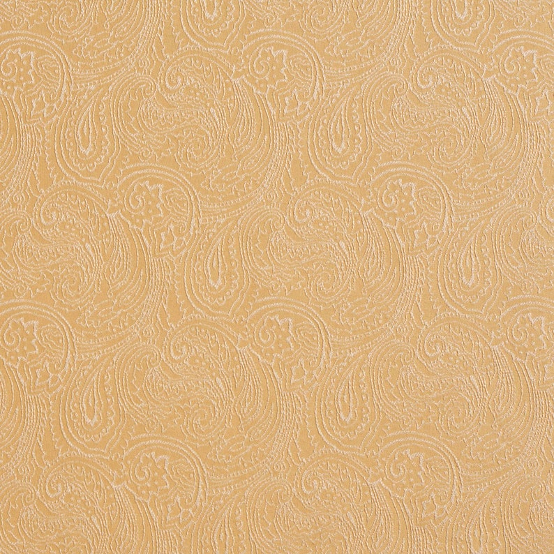 Yellow Paisley Woven Pattern Upholstery Fabric by the Yard SKU: Hodge ...