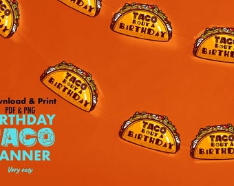 Birthday Taco Banner DOWNLOAD