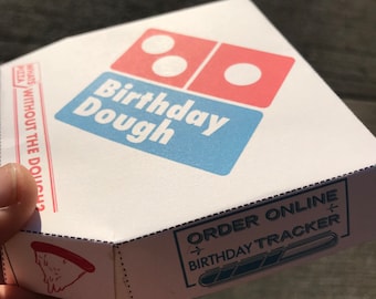 Mini Birthday Pizza Dough Money Holder/ gift card***Digital Download ****