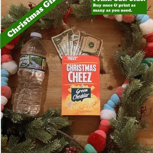 Christmas Cheez Box Money Holder/ gift card Digital Download