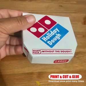 Mini Holiday Pizza Dough Money Holder/ gift card Digital Download