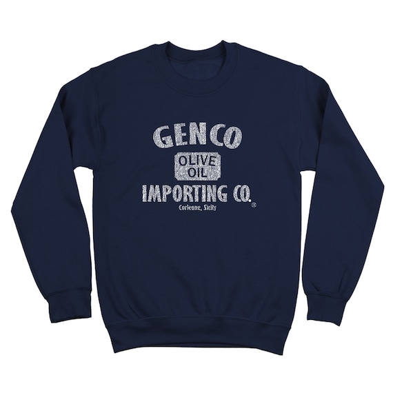 Genco Olive Oil Importing Co The Godfather Corleone Navy Crewneck Sweatshirt