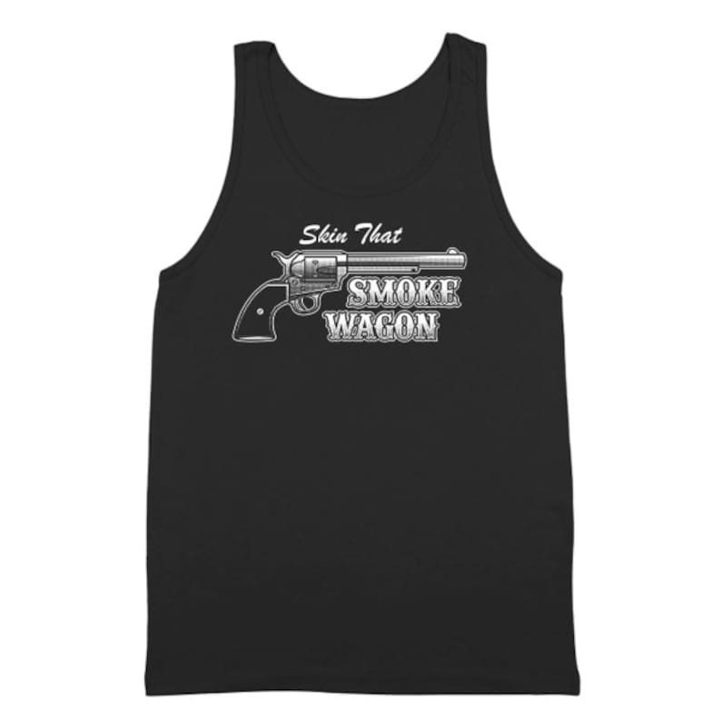 Skin That Smokewagon Funny Country Tombstone Black Basic Women/'s T-Shirt