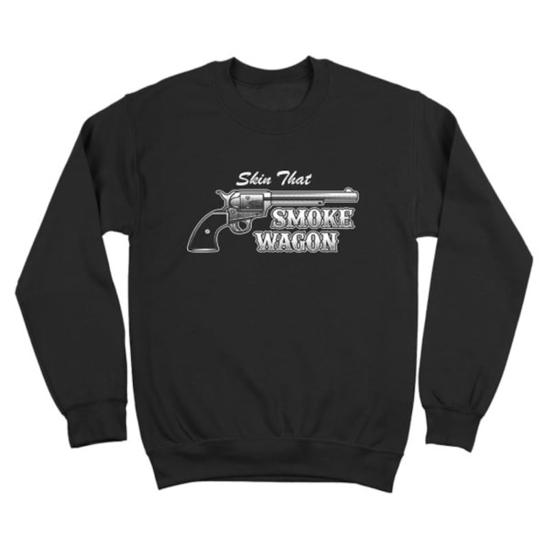 Skin That Smokewagon Funny Country Tombstone Black Basic Women/'s T-Shirt