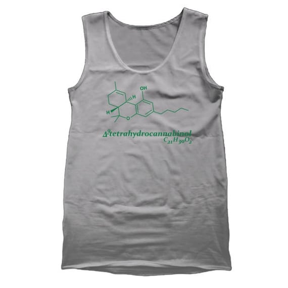 Tetra Cannabis Pot Marijuana Weed Science Gray Basic Men/'s T-Shirt