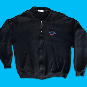 90s Vintage REEBOK JACKET Size Medium Zip Up Sweatshirt Sportswear Athletic Wear Streetwear Negro Rosa Azul Classic 1990s Style
