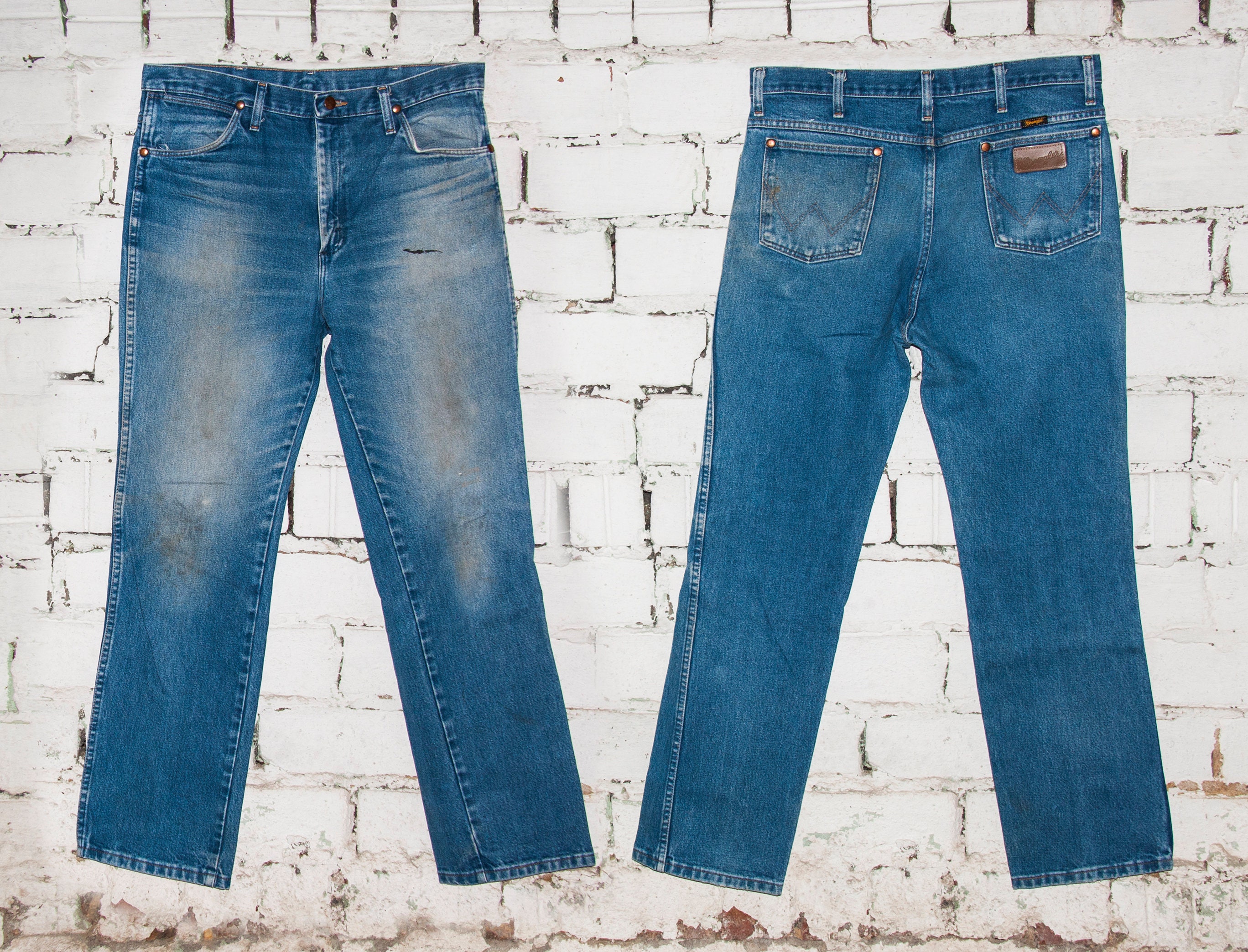 Vintage WRANGLER Denim Jeans Size 34x32 