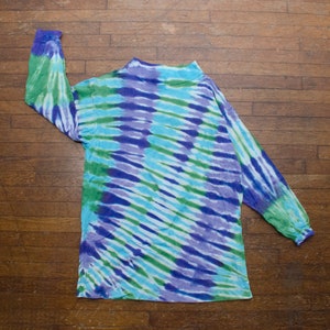 Vintage 90s Tie Dye Tunic Top, Rogers Brand, 2XL