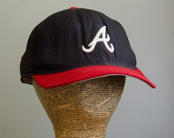 Gorra vintage de los Atlanta Braves, talla 7 5/8, para adultos, marca New Era, estilo 59/50, auténtica colección Diamond, equipo MLB, ropa de calle.
