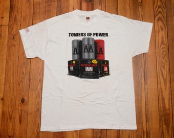 Vintage Winchester Ammo Shirt Größe XL Fruit of the Loom Marke 100% Baumwolle TShirt Towers of Power Graphic Tee Made in USA Streetwear Style