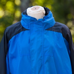 90s Vintage MARLBORO Jacket Size XXL Vintage Blue Colorblock Windbreaker 1990s Full Zip Size 90s Cigarette Marlboro Miles Unlimited Gear