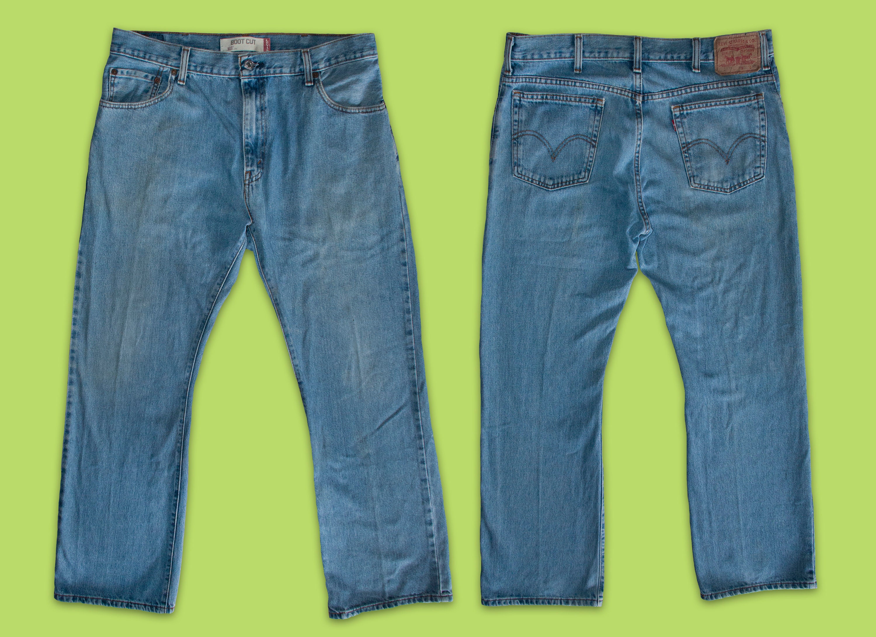 【USA製】00s Levi's 517 denim pants 00s Vintage LEVIS 517 Jeans Bootcut Mens 36x30 Red Tab Medium Wash