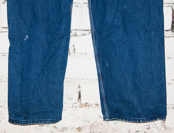 Vintage Carhartt Denim Bib Overalls Size 42x32 Made in USA