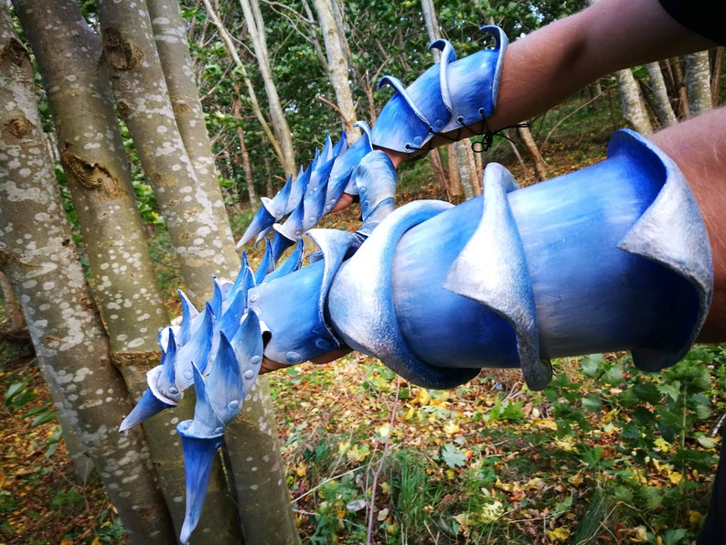 Dragon claw leather sculpture armour hand and arm pieces ...