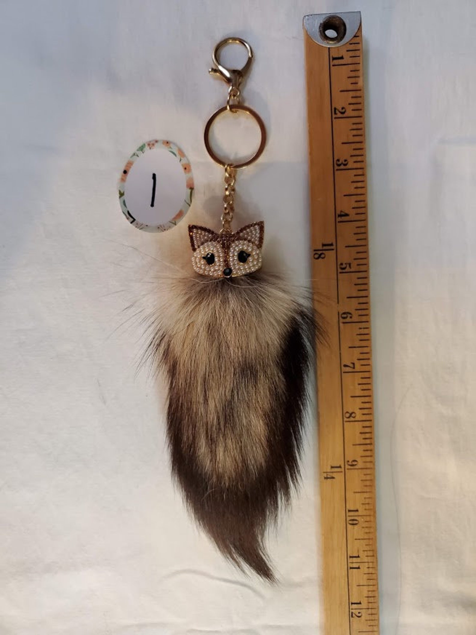 Brand New Fox Tail Keychain for Keys or Purse Etsy