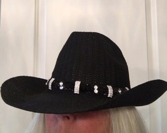 Bling Crystal Jeweled Hat Band Cowgirl Western Circle Design