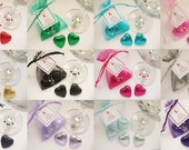 Personalised Hen Party Favour - 2 Chocolates Wine Glass Charm