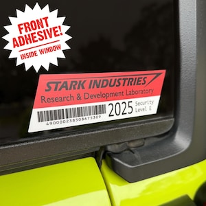 FRONT ADHESIVE 2025 Stark Industries Parkaufkleber