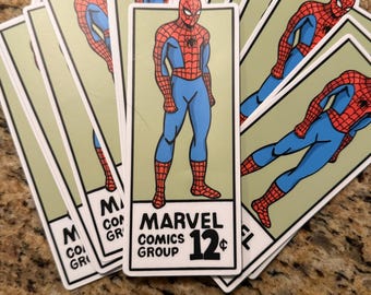 Décalcomanie d'angle bande dessinée Spider-Man