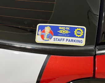 Décalcomanie de stationnement du personnel Vault-Tec 2026