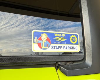 Décalcomanie de stationnement du personnel Vault-Tec 2025