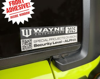 ADHÉSIF AVANT 2025 Autocollant de stationnement Wayne Enterprises