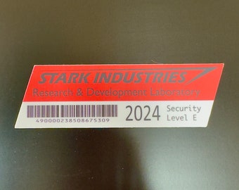 Stark Industries parking decal