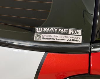 Décalcomanie de stationnement Wayne Enterprises 2026