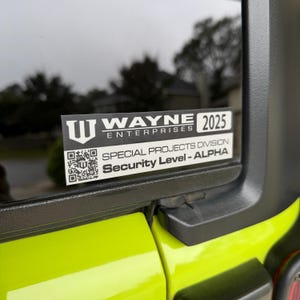 Wayne Enterprises-parkeersticker