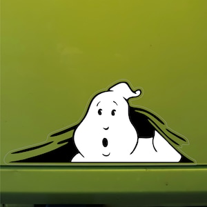 Ghostbusters Ghost Peeking-sticker