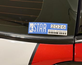 2026 S.T.A.R. Sticker parking personnel de laboratoire