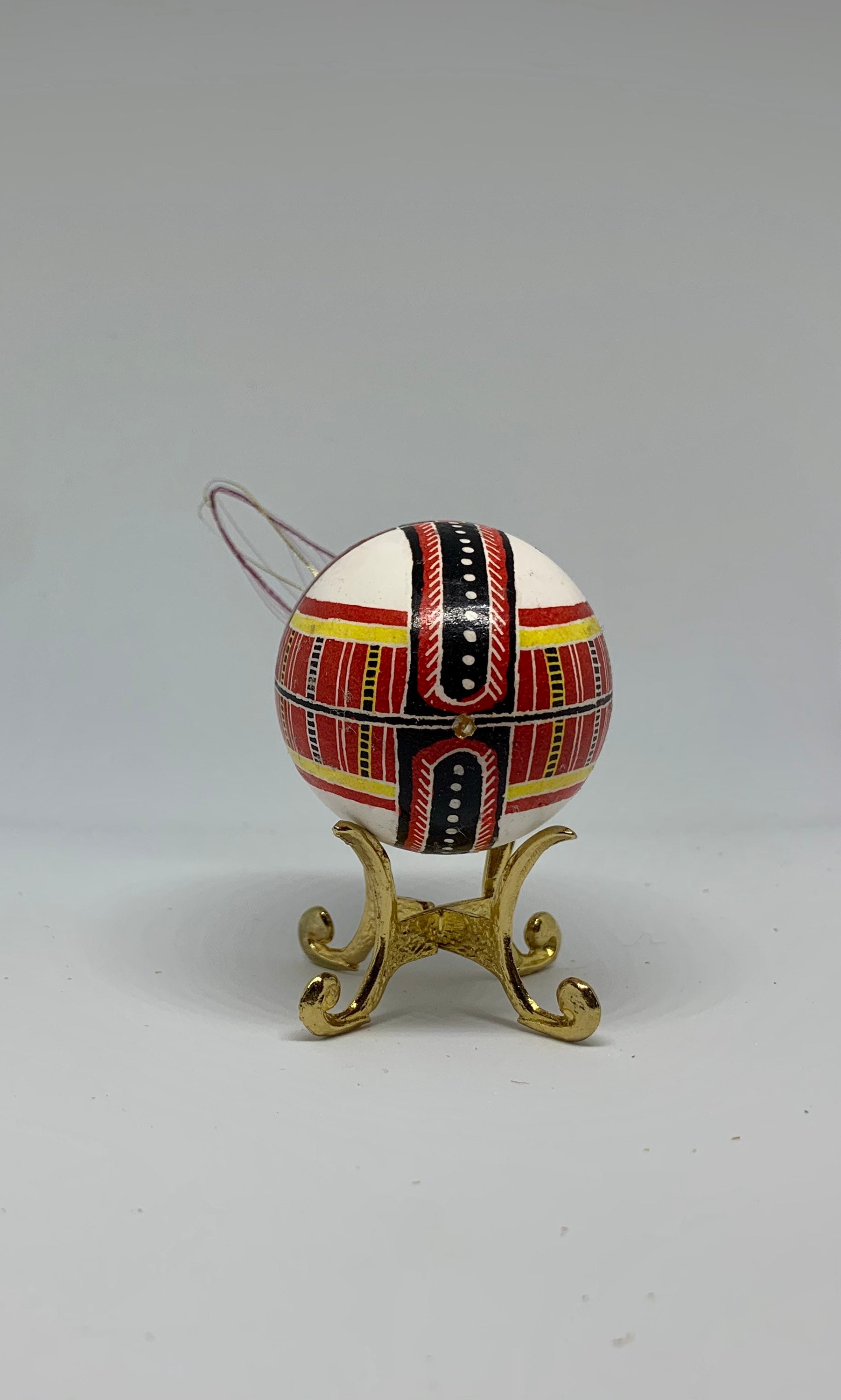 Folk Art Batik Painted Easter Egg Ornament Ukrainian Pysanka - Etsy