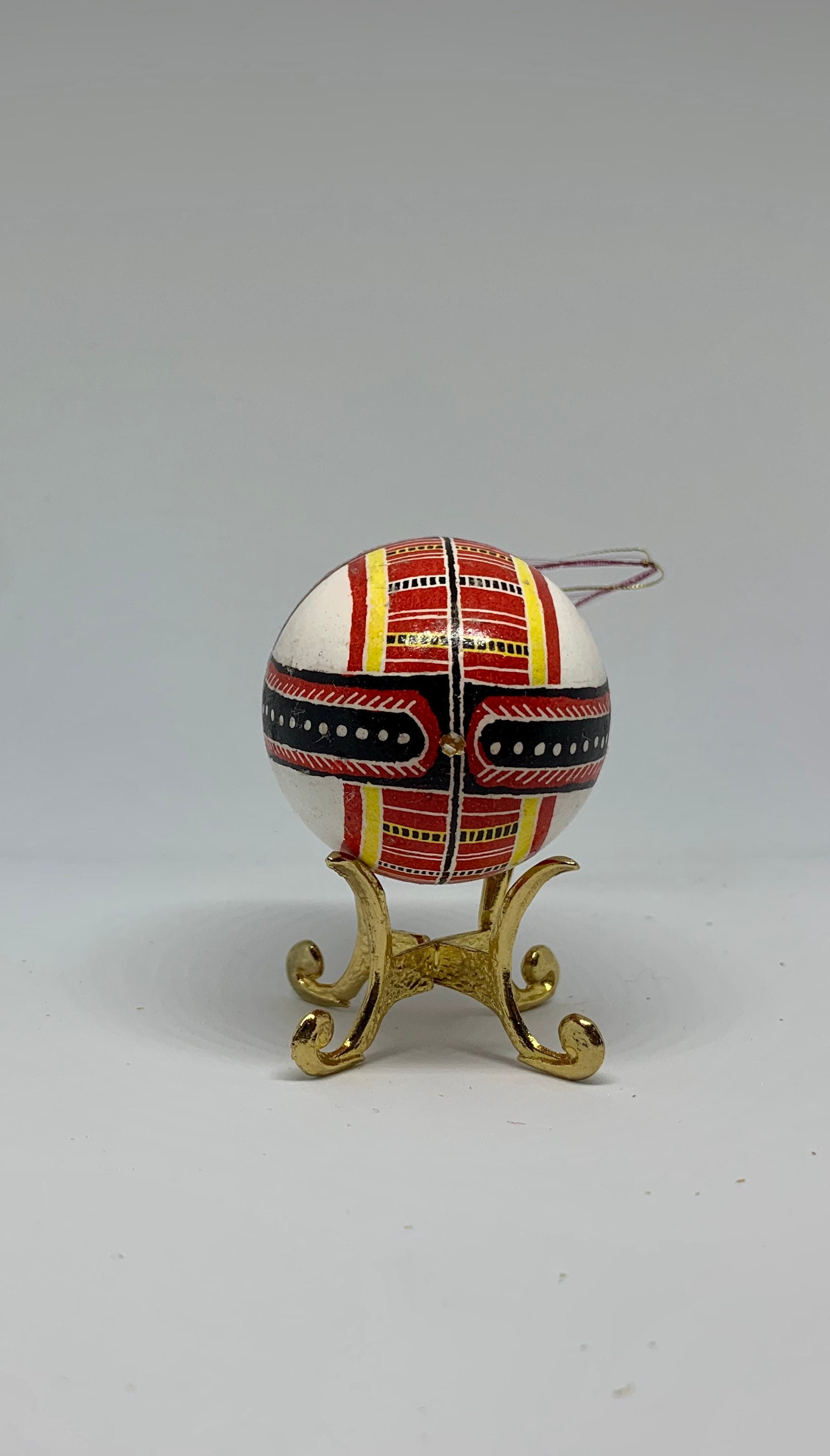 Folk Art Batik Painted Easter Egg Ornament Ukrainian Pysanka - Etsy