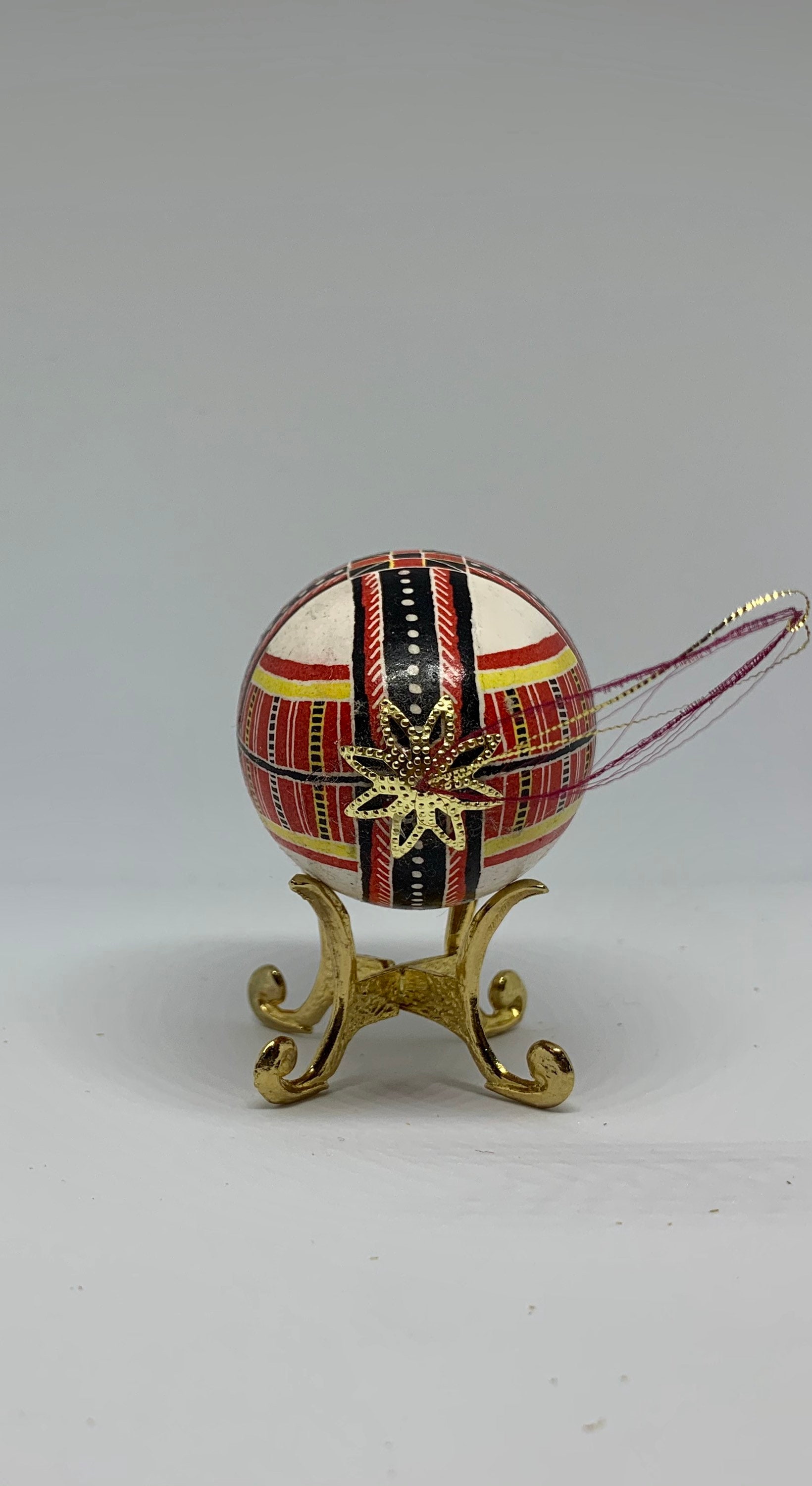 Folk Art Batik Painted Easter Egg Ornament Ukrainian Pysanka - Etsy