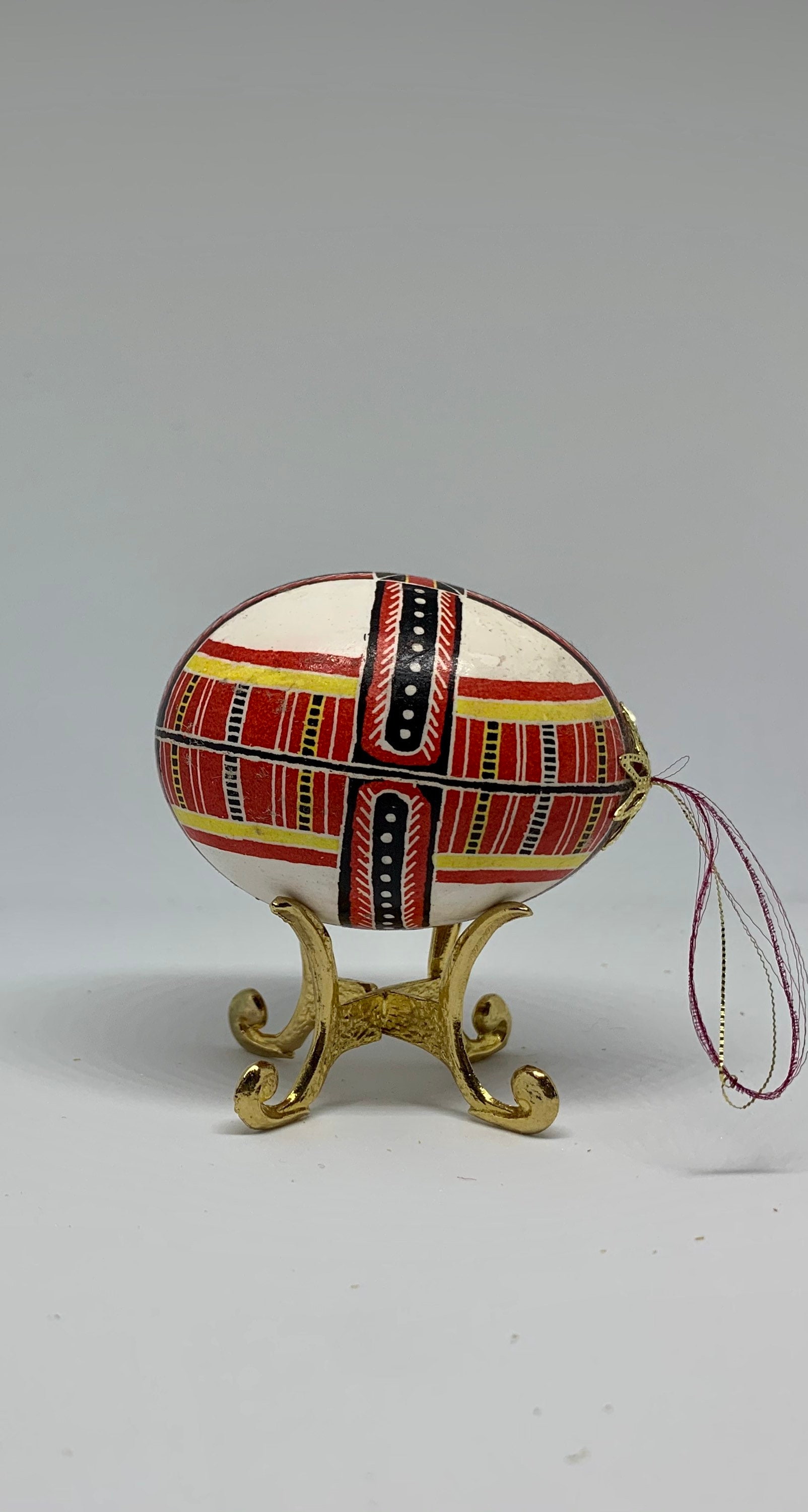 Folk Art Batik Painted Easter Egg Ornament Ukrainian Pysanka - Etsy