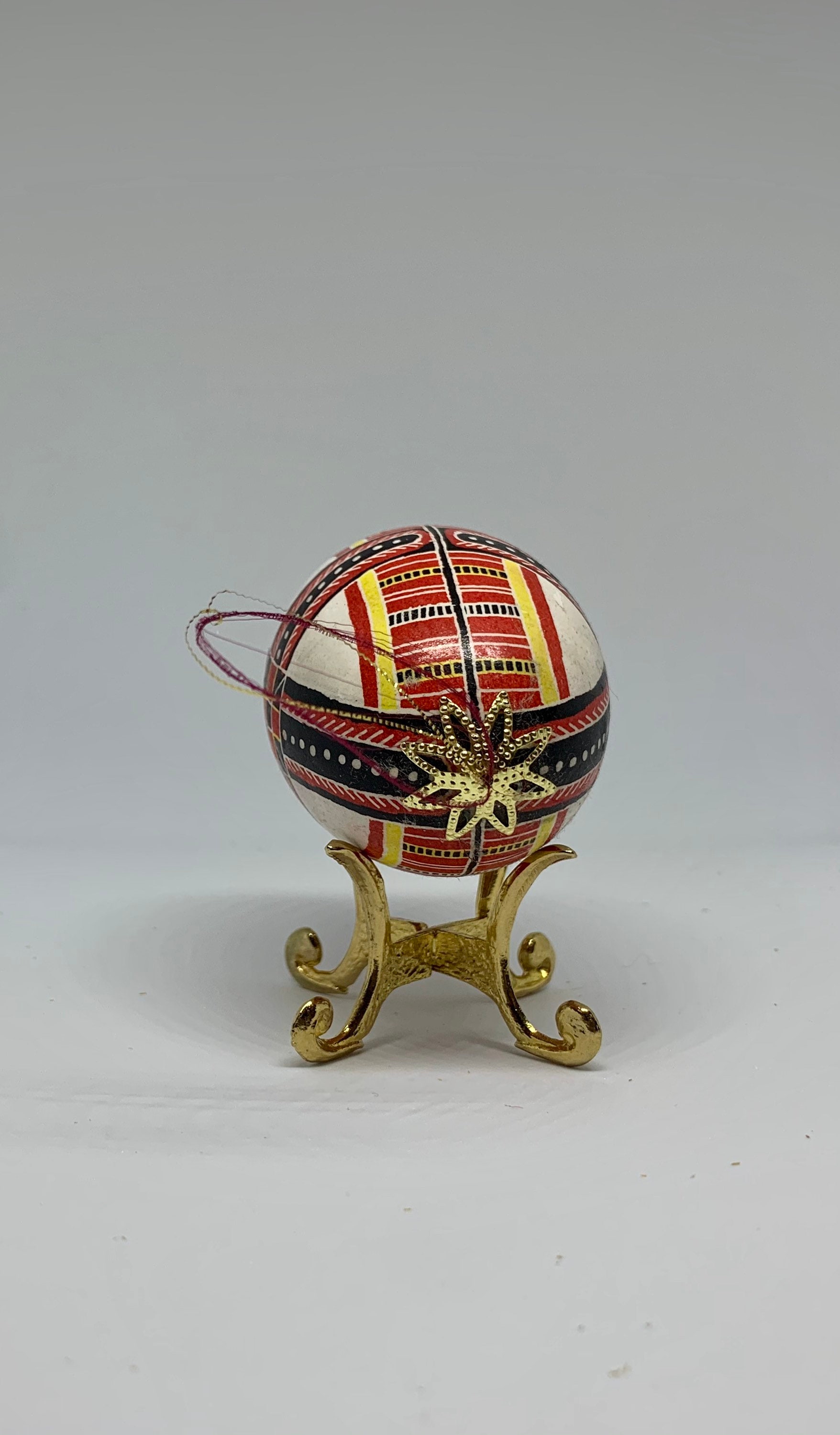 Folk Art Batik Painted Easter Egg Ornament Ukrainian Pysanka - Etsy