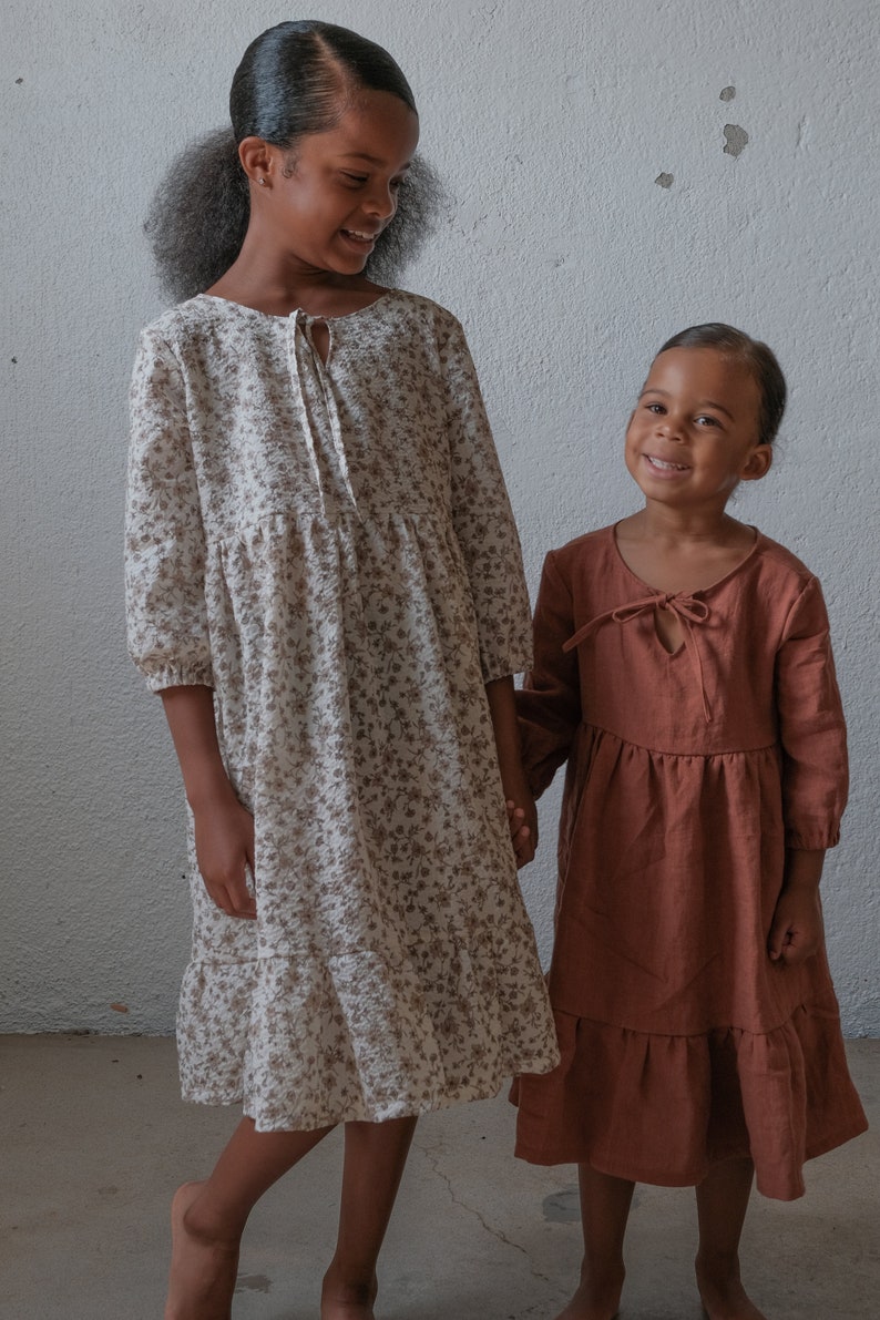 Tiered Boho Dress Sewing Pattern for Girls The Betty Girl Pattern PDF Sewing Pattern image 2