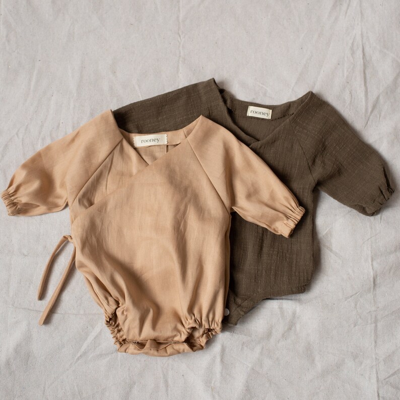 Baby Wrap Onesie PDF Sewing Pattern How to Sew Baby Clothes Etsy