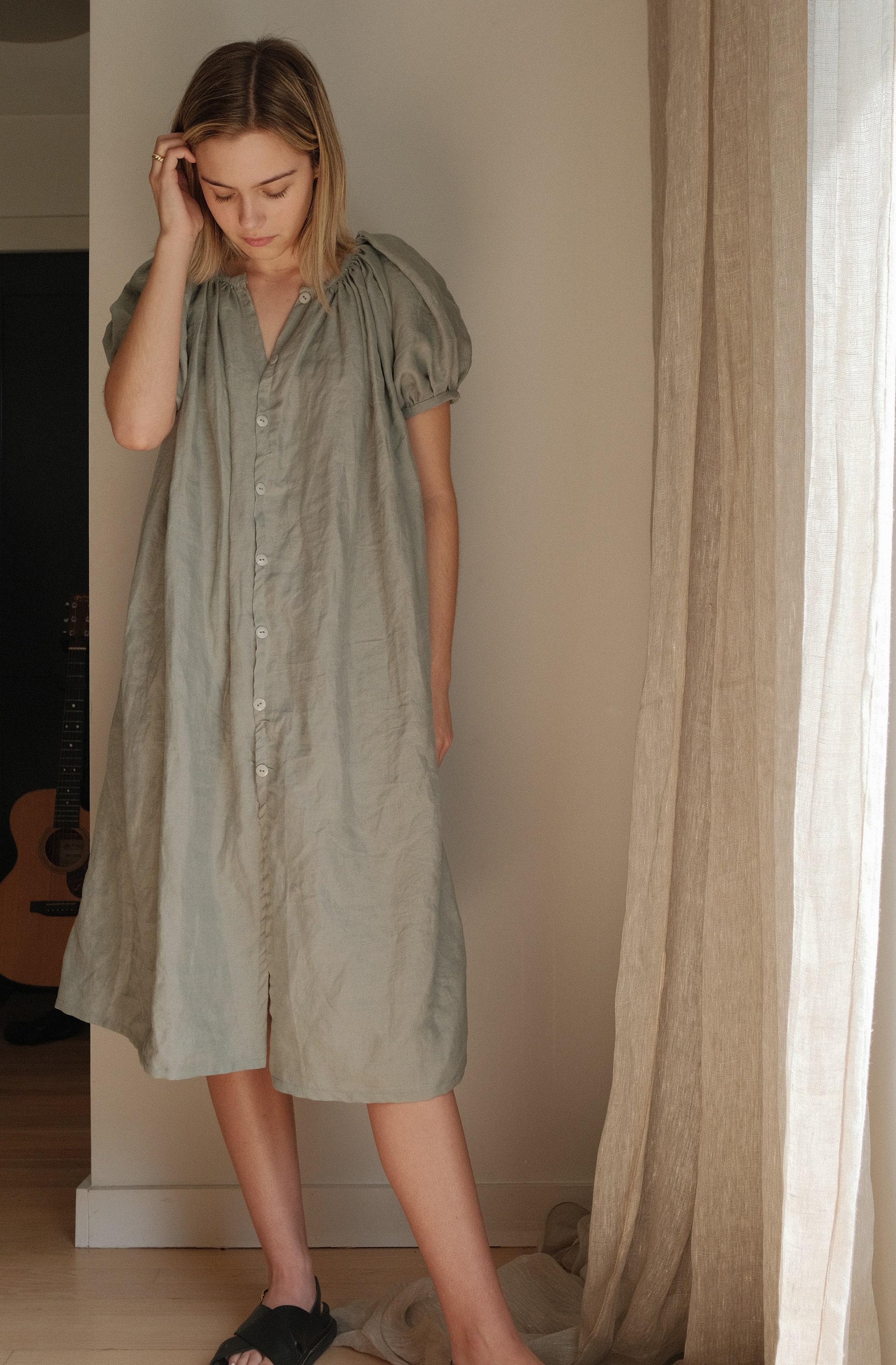 Ola Dress Sewing Pattern PDF – Beginner Women’s Dress, Blouse & Button ...